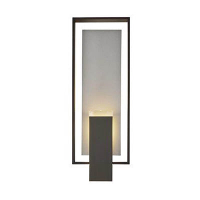 Modern Minimalist Black Iron Frame LED Wall Sconce Lamp