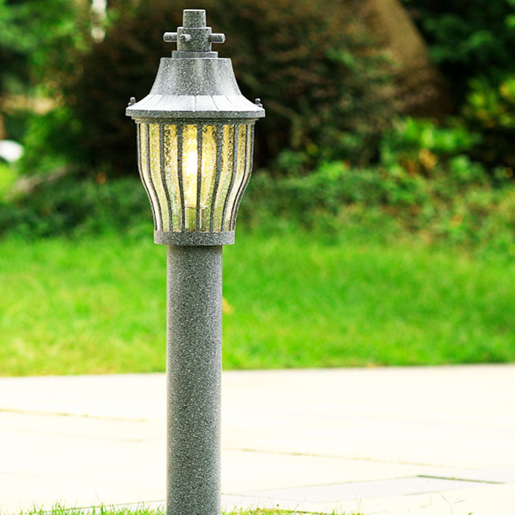 ضوء حديقة شمسي LED خارجي من الألومنيوم المصبوب المقاوم للماء بتصميم أوروبي عتيق 
