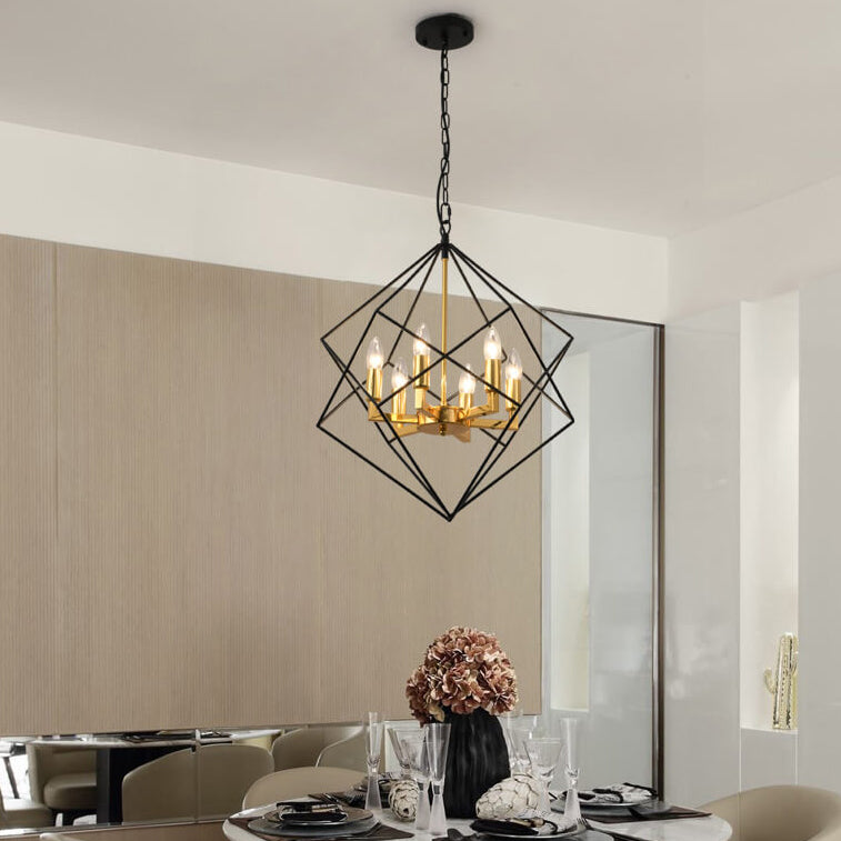 Modern Creative Diamond Iron 4/6-Light Island Light Chandelier