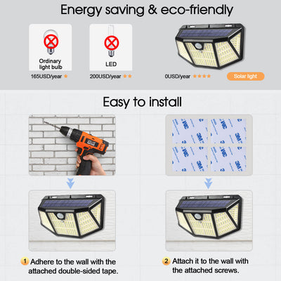 Solar-Induktions-Multi-Mode-Trapez-wasserdichte Wandleuchte für den Außenbereich