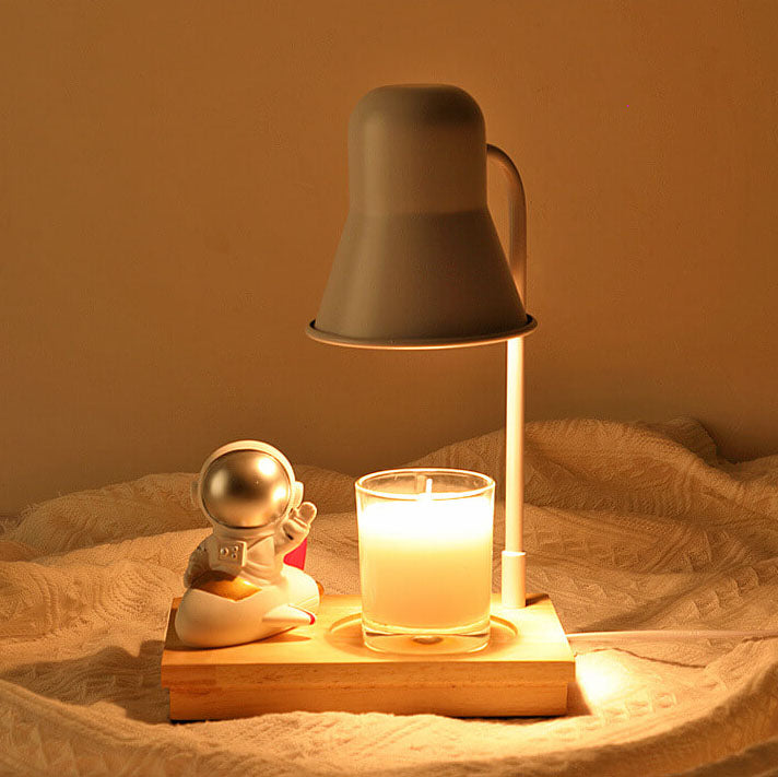 Lampe de table à 2 lumières en cire fondante aromathérapie moderne astronaute 