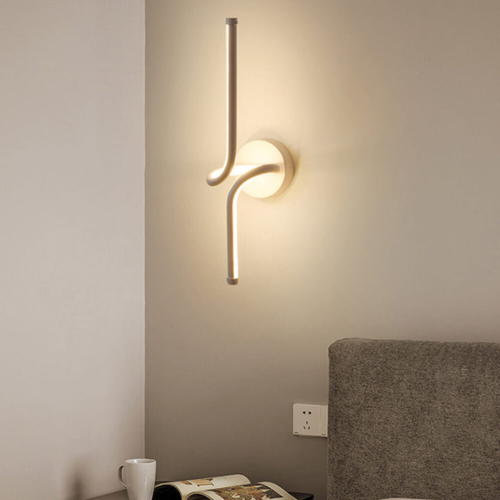Applique murale LED design en spirale simple et créative 