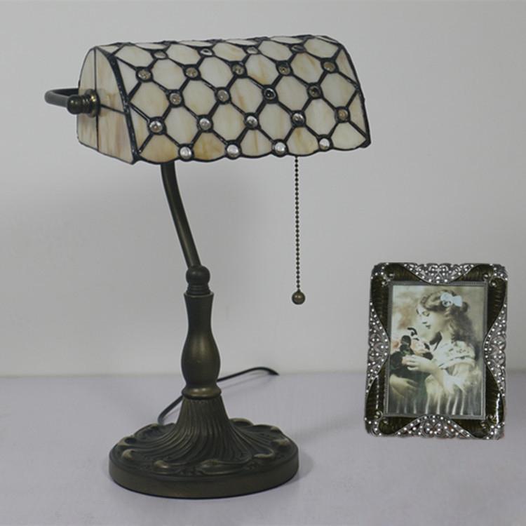 Vintage Kreative Glas 1-Licht Reißverschluss-Schalter Tischlampe 