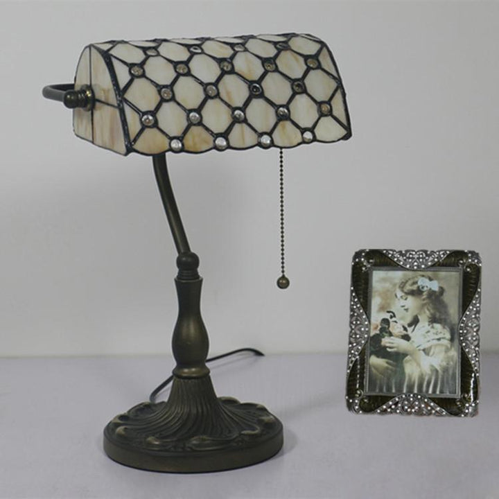 Vintage Kreative Glas 1-Licht Reißverschluss-Schalter Tischlampe 
