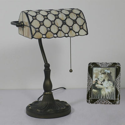 Vintage Creative Glass 1-Light Zipper Switch Table Lamp
