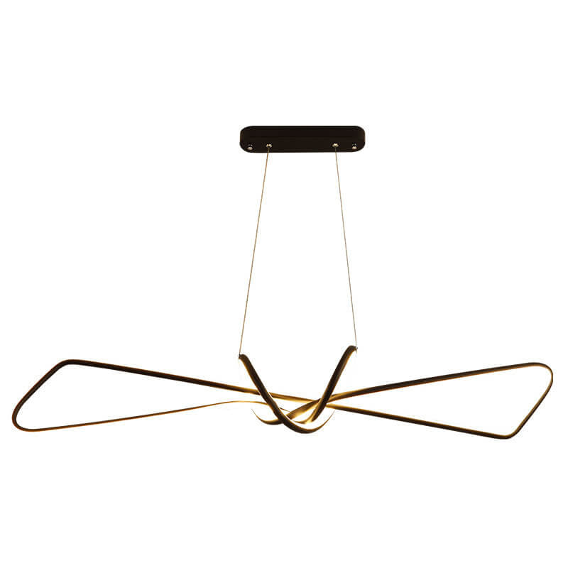 Lustre LED créatif avec design de nœud léger et luxueux 
