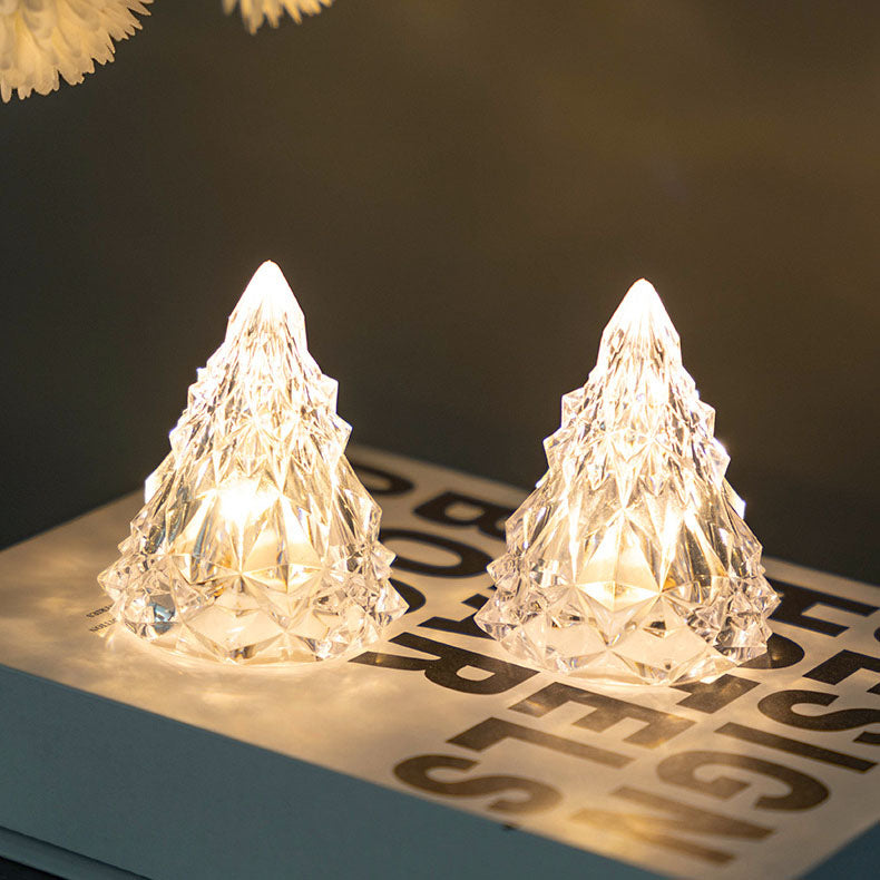 مصباح طاولة ليلي LED ABS شجرة عيد الميلاد الإبداعية 