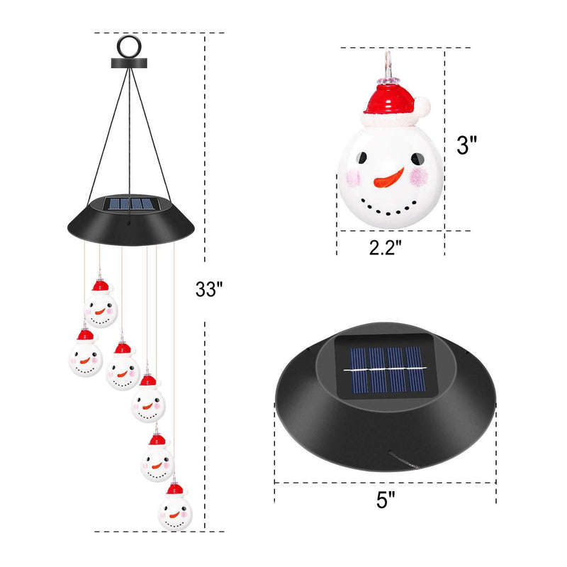 Moderne kreative Weihnachtsdekoration Solar-LED-Hängeleuchten im Freien
