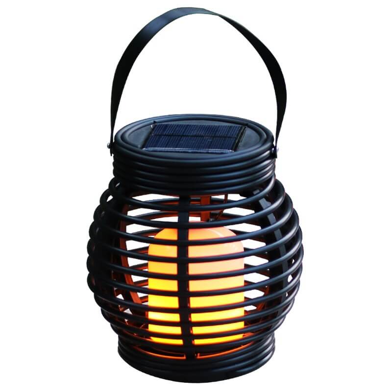 Solar Outdoor Flame Cage LED Waterproof Garden Decorative Light