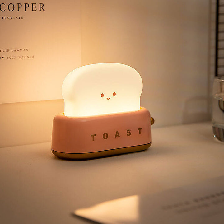 Lampe de table à lumière nocturne LED design créatif pour machine à pain 