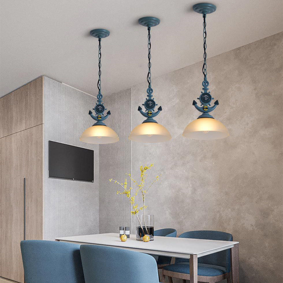 Moderne industrielle Pendelleuchte mit Geweih-, Ruder-, Harz- und Glasdesign, 1-flammig, für das Esszimmer 