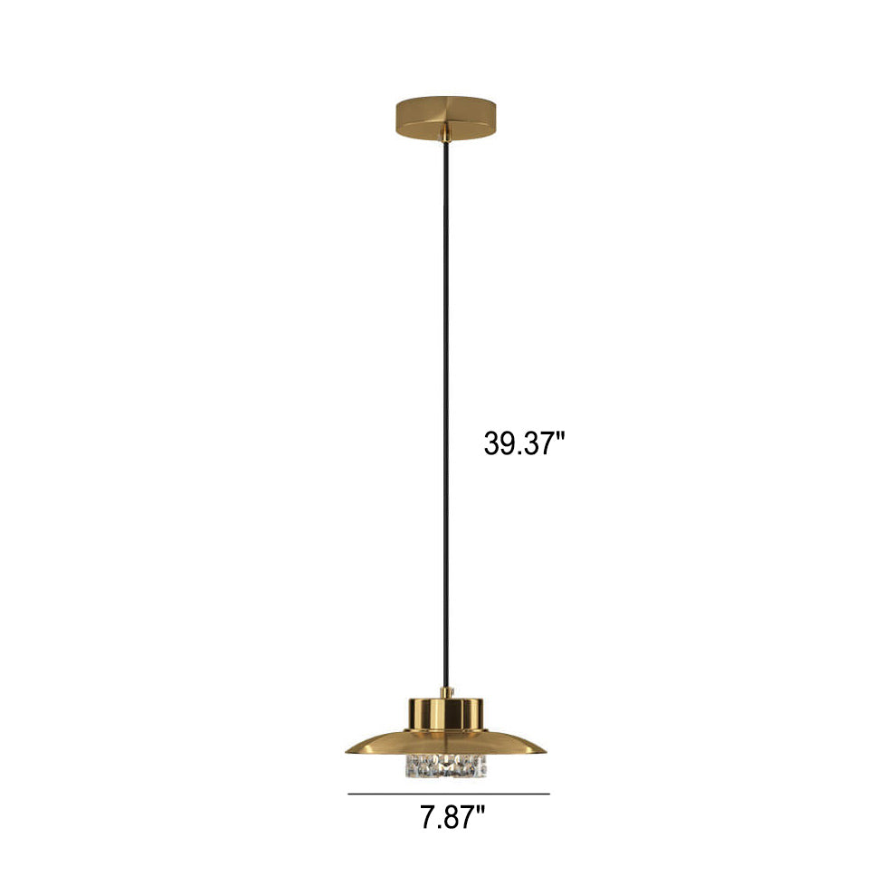 Nordic Luxury Vollkupfer-Kuppel LED Pendelleuchte 