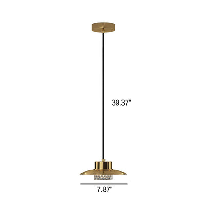 Nordische Luxus-Vollkupferkuppel-LED-Pendelleuchte