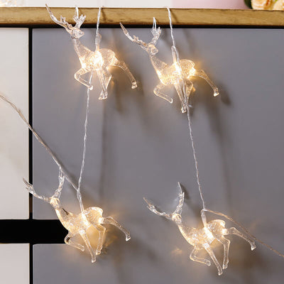 Lumières de guirlande à LED décoratives de Noël avec piles 