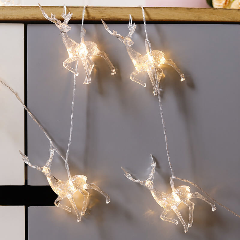 Lumières de guirlande à LED décoratives de Noël avec piles 