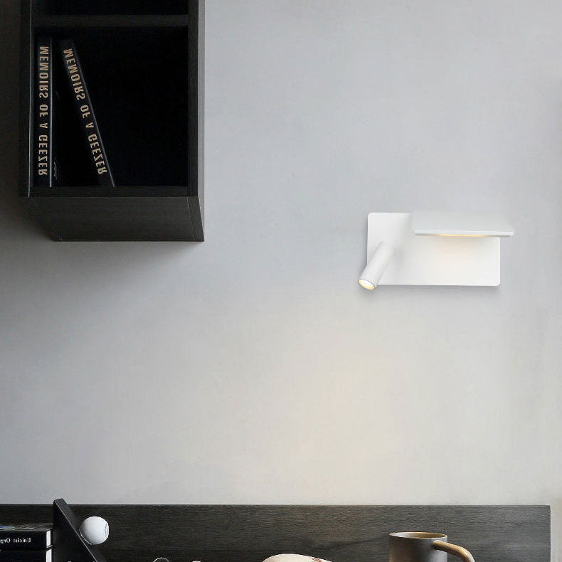 Nordic Minimalist Square Flat Spotlight LED-Lesewandleuchte