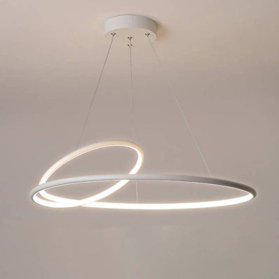 Modern Minimalist Round Iron LED Chandelier