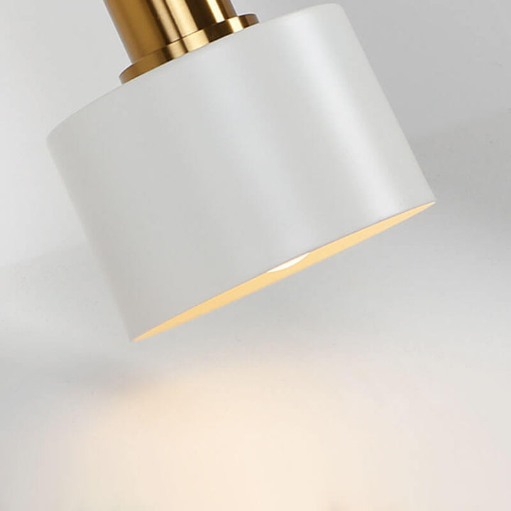 Moderne minimalistische runde Kopf Metall 1-Licht Wandleuchte 