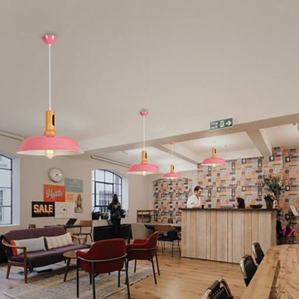 Nordic Industrial Aluminum Barn 1-Light Pendant Light