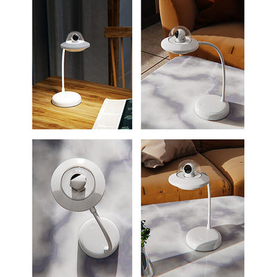 Modern Astronaut Pure White USB Rechargeable LED Night Light Table Lamp