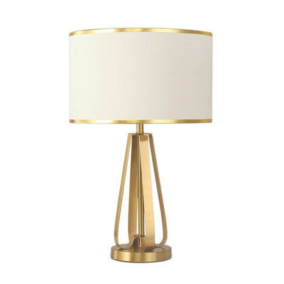 Modern Light Luxury Nordic Gold Iron Flower Shape 1-Light Table Lamp