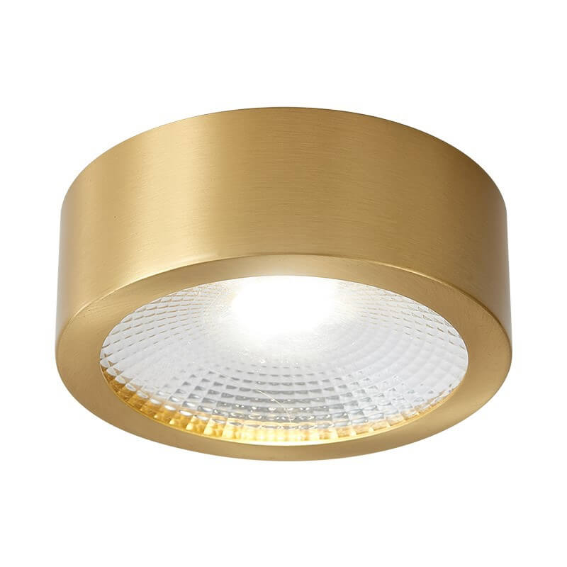 Moderne luxuriöse runde Kupfer-Ultraflach-LED-Deckenleuchte für den Flur 