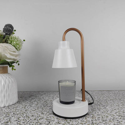 Modern Simplicity Iron Round Shade 1-Light Melting Wax Table Lamp For Study