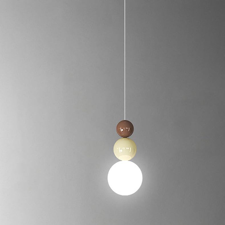 Moderne minimalistische Kürbiskugel-Hardware, rotationsgeformte 1-flammige Pendelleuchte für Wohnzimmer 