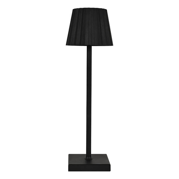 Modern Minimalist Aluminum Pleated Cone LED Touch USB Table Lamp For Study