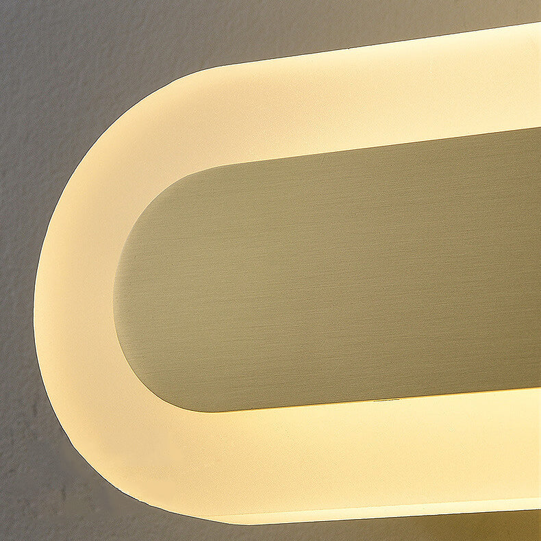 مصباح حائط بتصميم عصري فاخر من النحاس مع حلقة LED 