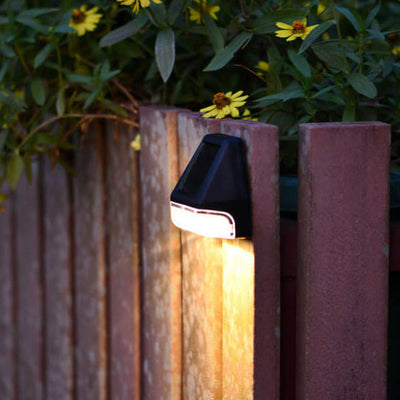 Modern Plastic Square Solar LED Waterproof Outdoor Patio Garden Wall Light