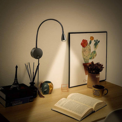 Modern Simple Hose Spotlight Rotatable LED Reading Wall Sconce Lamp