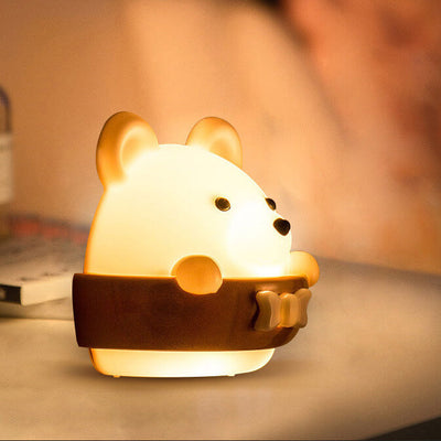 Cartoon ABS Creative Bear LED Night Light Wall Sconce Lamp