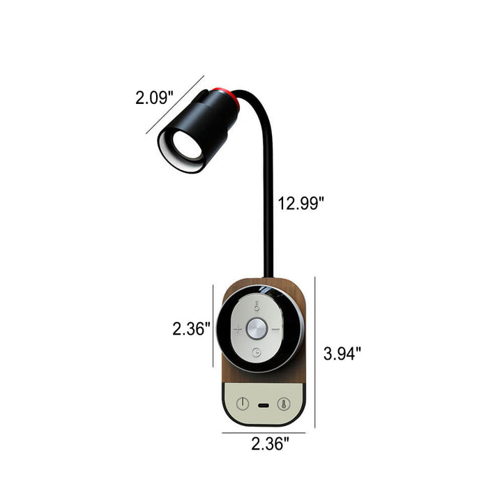 Lampe murale LED SMD en aluminium multifonctionnelle avec télécommande à succion magnétique créative moderne 