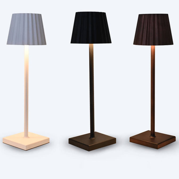 Lámpara de Mesa USB Táctil LED de Cono Plegado de Aluminio Minimalista 