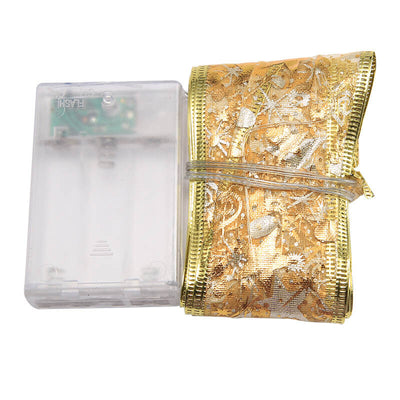Lumières LED de Noël en fil de cuivre Rubans lumineux Nœud papillon Rubans lumineux Guirlande Accessoires Lumières décoratives 