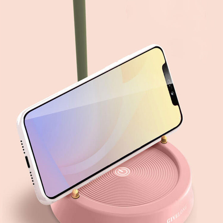 Lampe de table LED avec design créatif de fleur et d&