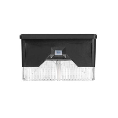 Lampe d'applique murale de décoration de jardin à LED carrée extérieure solaire 