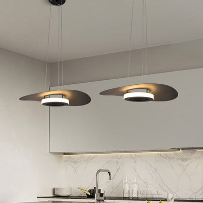 Modern Minimalist Aluminum Hat Shape LED Pendant Light