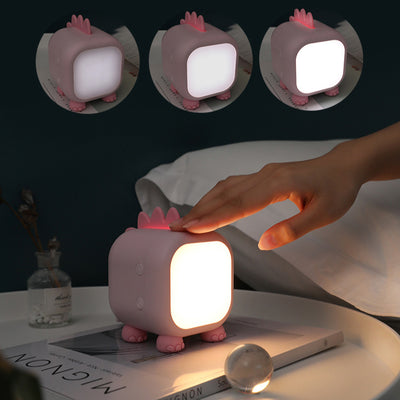 Kreative Cartoon Silikon Little Fat Chicken LED USB Pat Pat Nachtlicht Tischlampe 