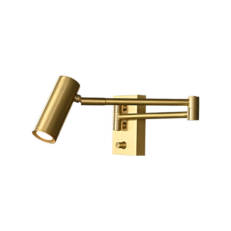 Nordic Luxury Copper Rotatable Eye Protection Reading LED Wall Sconce Lamp