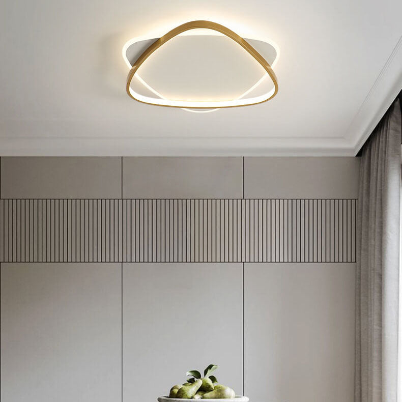 Luz de montaje empotrado LED de acrílico de hierro con triángulo creativo minimalista moderno 