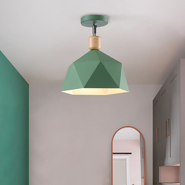 Modern Minimalist Macron Semi-Flush Mount Light