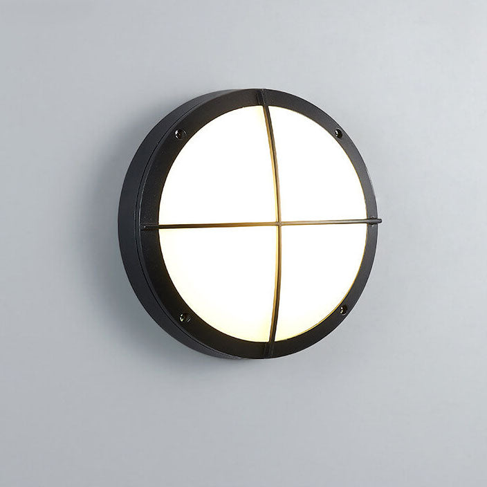 Creative Round Outdoor Waterproof Aluminum Acrylic LED Flush Mount Ceiling Light