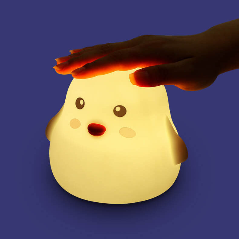 Lampe de Table à Télécommande LED avec Lumière Nocturne en Silicone Créatif Pat 