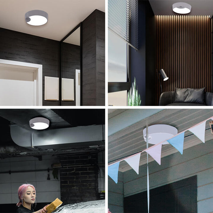 Simple Sensor Weiße runde LED-Deckenleuchte aus Acryl 