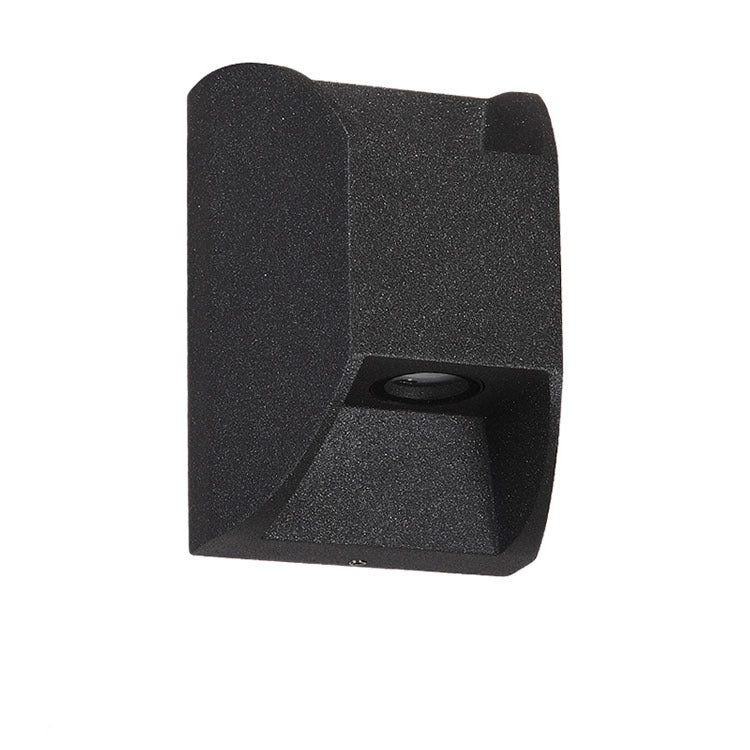 Lampe murale LED moderne minimaliste extérieure étanche carrée avec éclairage vers le haut et vers le bas 