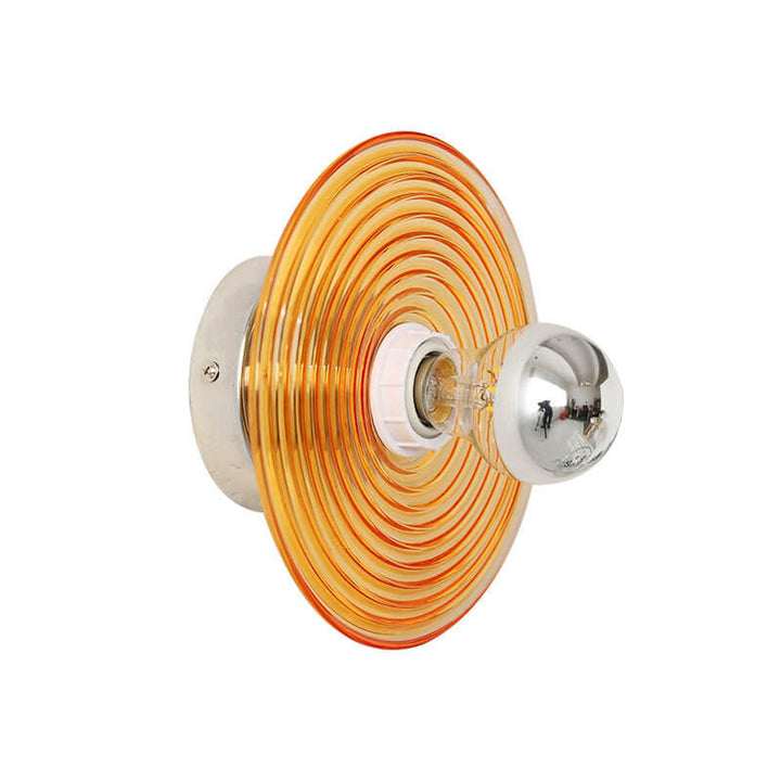 Moderne kreative Wasser-Ripple-transparente Glaseisen-1-Licht-Wandleuchte-Lampe 