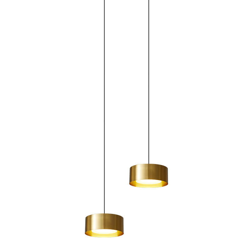 Moderne minimalistische LED-Pendelleuchte mit rundem Kopf aus Eisen
