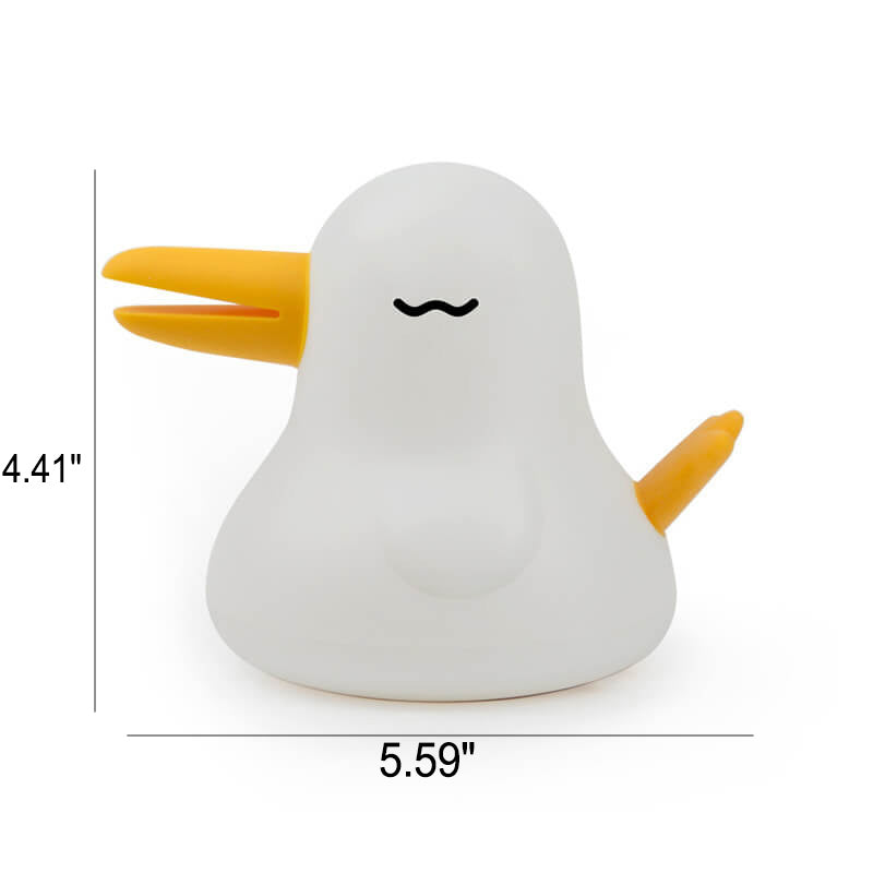 Cartoon Kiwi Bird Silicone Rechargeable Timer Dimmable LED Decorative Table Lamp